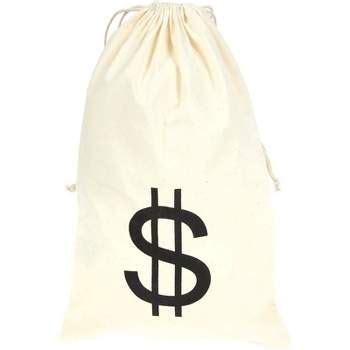 bag of fake money|Juvale Large Fake Money Drawstring Bag Pouch with Dollar Sign .